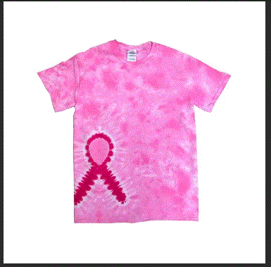 Breast Cancer Awareness Tie Dye Youth T-Shirt