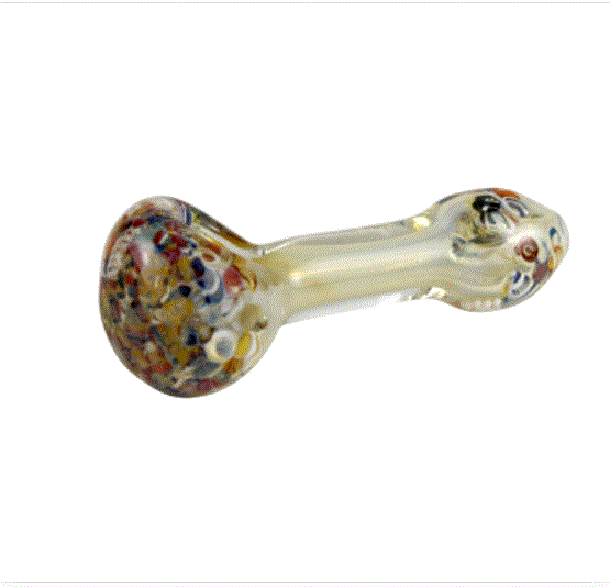 4" Glass Spoon - Confetti