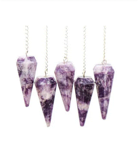 Lepidolite Pendulum SC-LEPP