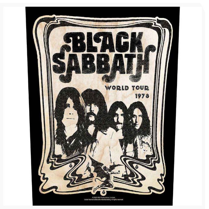 Black Sabbath Back Patch - World Tour 1978