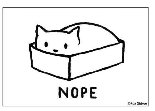 Nope - Cat Funny Magnet