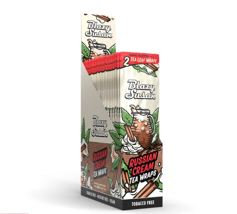Blazy Susan - Real Tea Leaf Wraps 2ct - Russian Cream