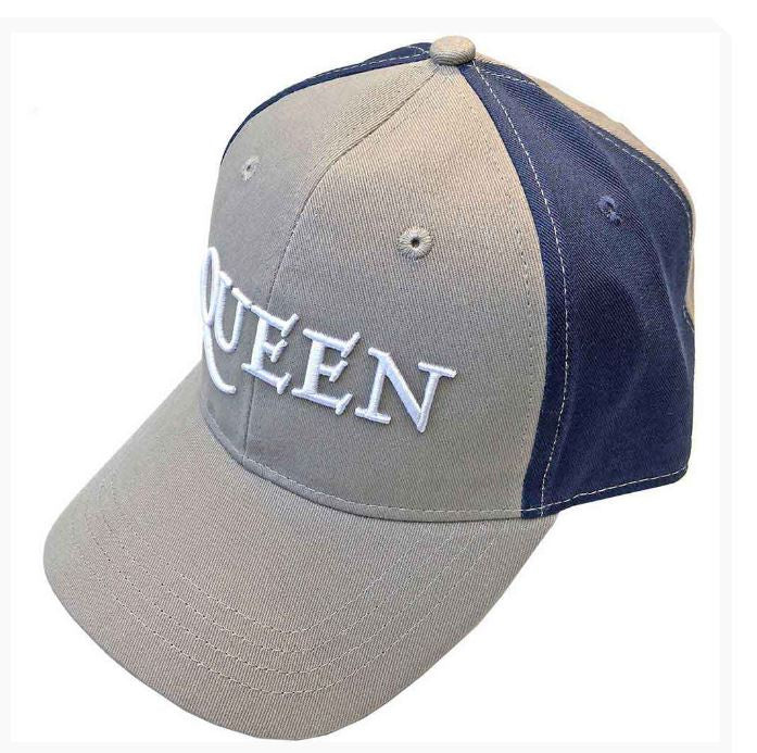 Queen Unisex Baseball Cap - Logo (Grey & Navy Blue) (2-Tone)