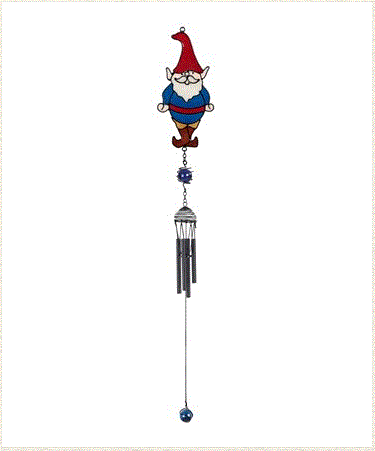 Black Coated Gem Chime - Blue Gnome 99461