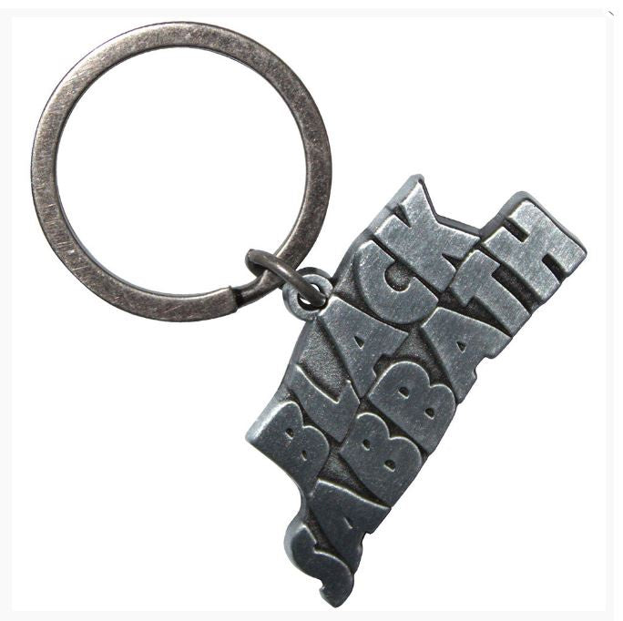 Black Sabbath Keychain - Silver Wavy Logo