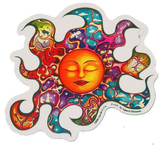 Dan Morris Sleeping Sun Sticker