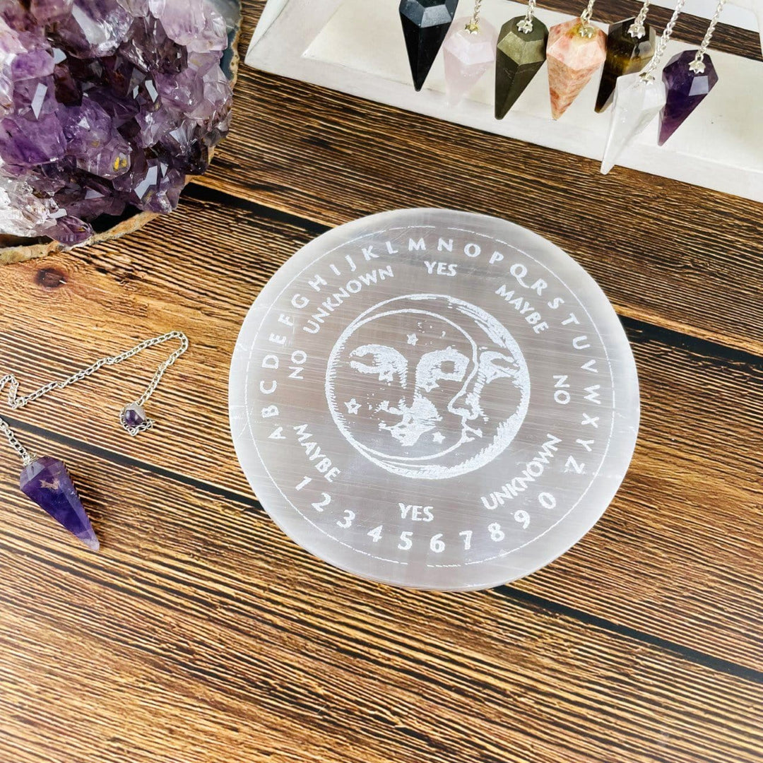Selenite Etched Charging Plate