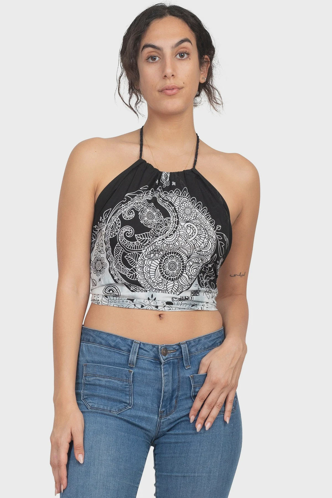 Yin Yang Mandala Halter Top 40281