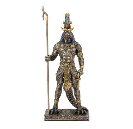Sobek Egyptian God Of The Nile Bronze Statue 77201
