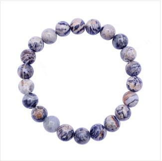 Map Stone Jasper Beaded Bracelet