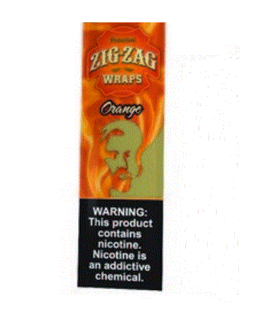 Zig Zag Tobacco Wraps 2pk - Orange