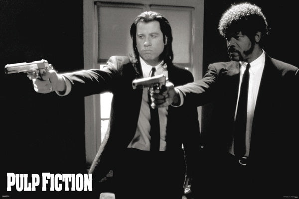 Pulp Fiction Duo Guns Poster