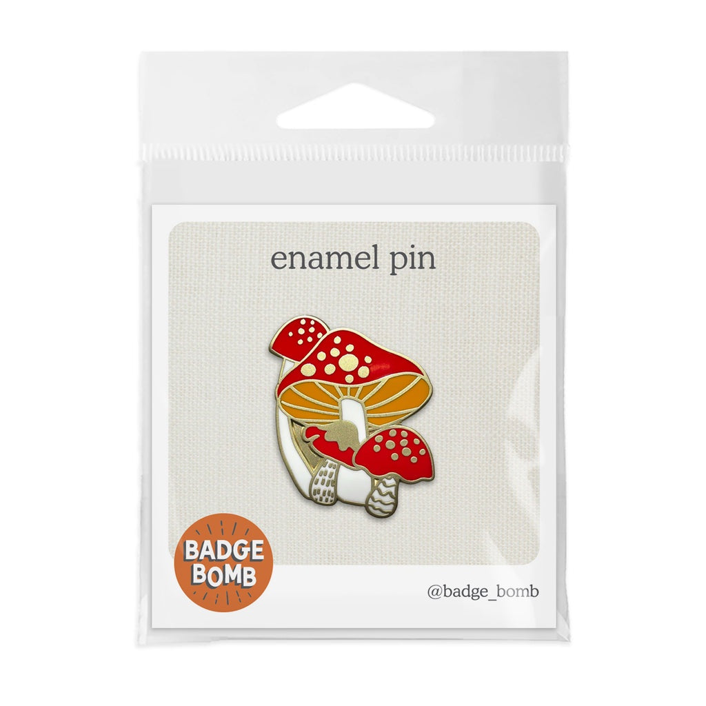 Badge Bomb - Mushroom Enamel Pin