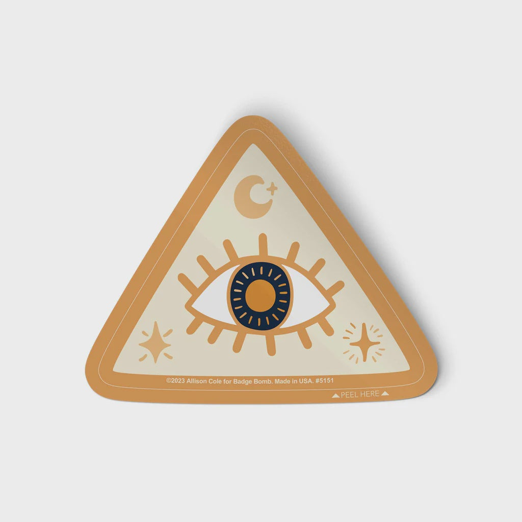 Cosmic Pyramid Eye Sticker