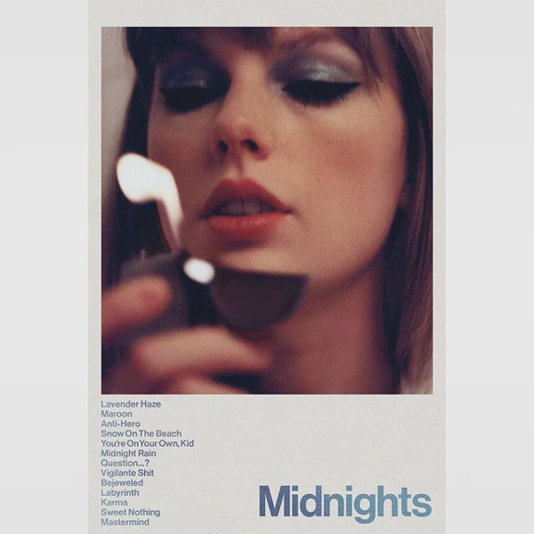 Taylor Swift Midnights Poster Flame