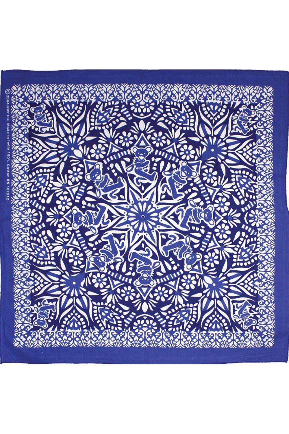 Grateful Dead Blue Bear Mandala Bandana