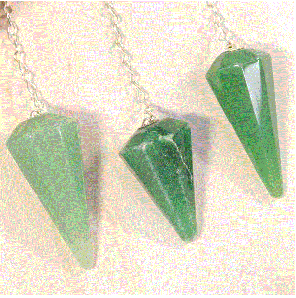 Nature's Artifacts – Prasiolite "Green Quartz" Pendulum