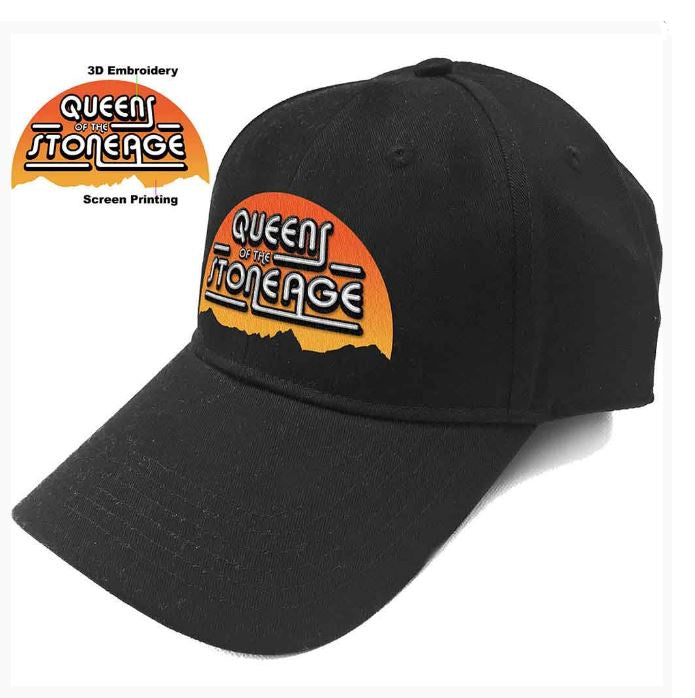 Queens Of The Stone Age Unisex Baseball Cap - Sunrise Logo (Black)