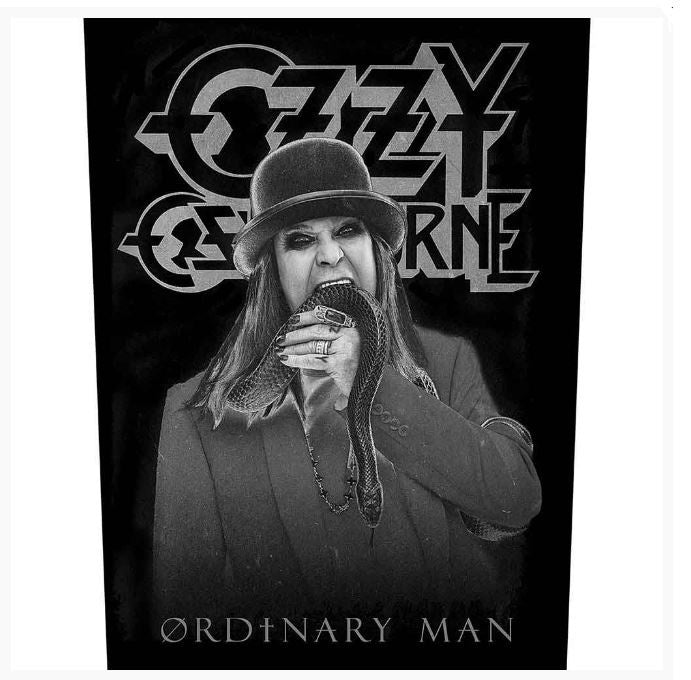 Ozzy Osbourne Back Patch - Ordinary Man