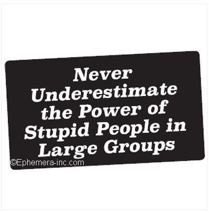 Never underestimate the Power Sticker