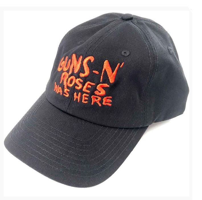 Guns N' Roses Unisex Baseball Cap - Was Here (Black) (Ex-Tour)