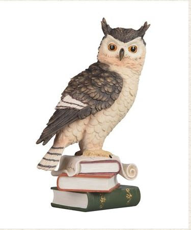 Owl on Books Statue 54787
