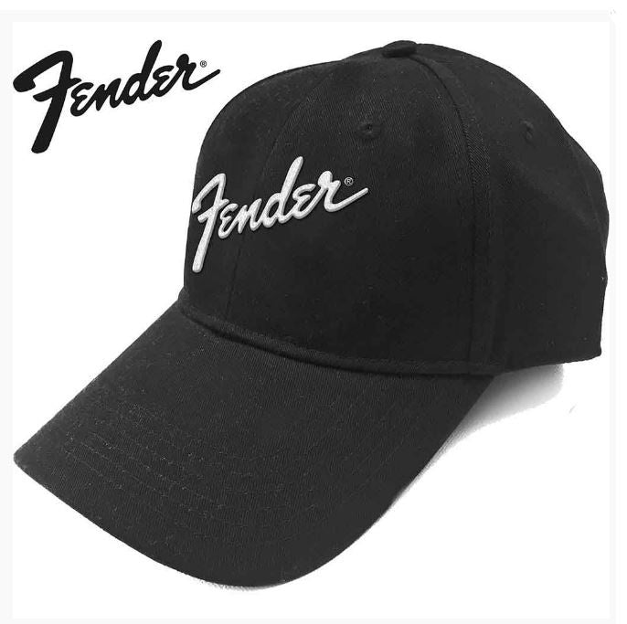 Fender Unisex Baseball Cap - Logo (Black)