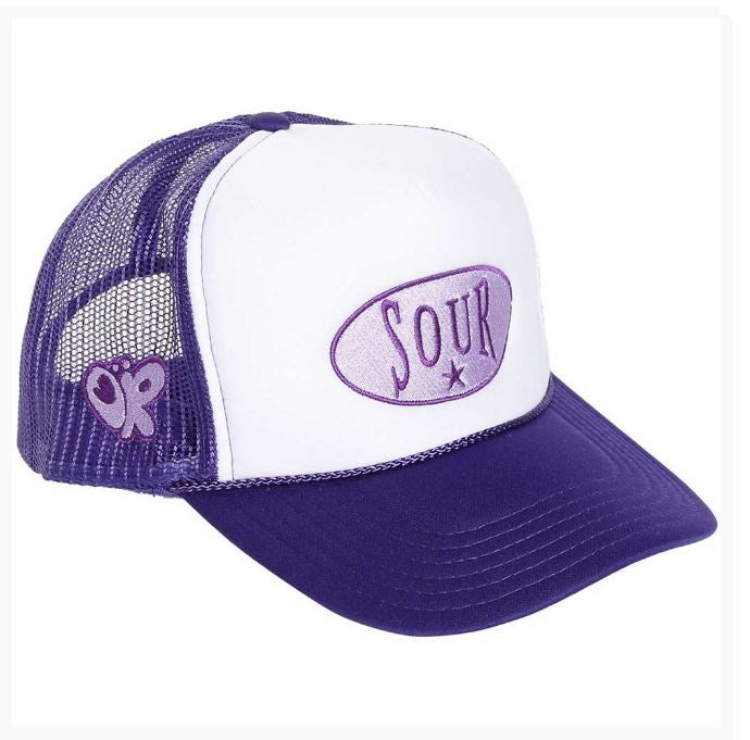 Olivia Rodrigo Unisex Mesh Back Cap - Sour (Purple & White) (Ex-Tour)