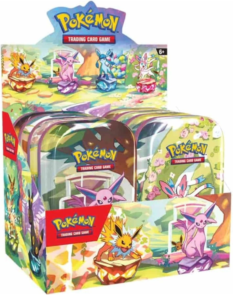 Pokemon TCG Prismatic Evolutions Mini Tin Display SV