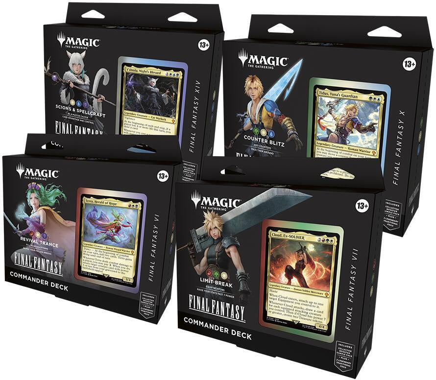 Magic the Gathering CCG Final Fantasy Commander Deck