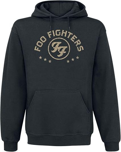 Foo Fighters Unisex Hoodie - Arched Stars (Black)