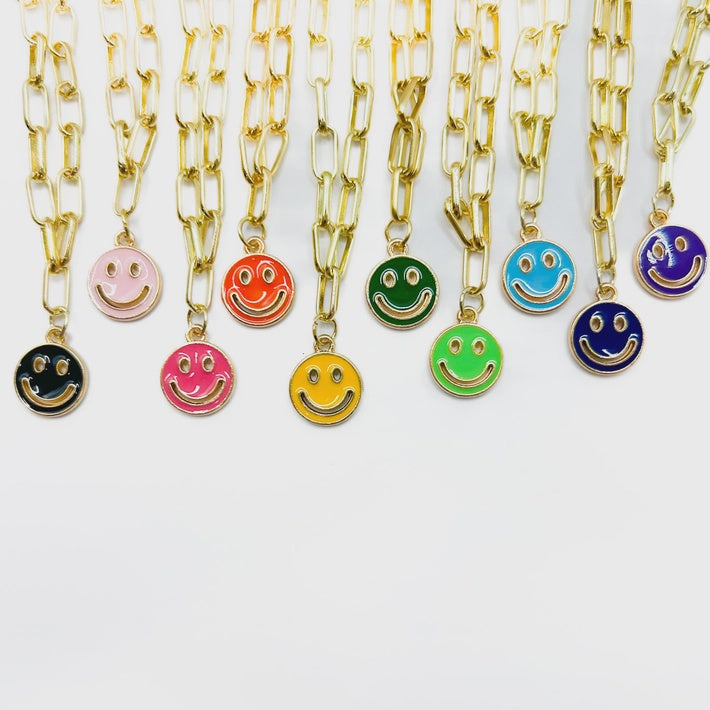 Happy Face Necklace - 2-1785