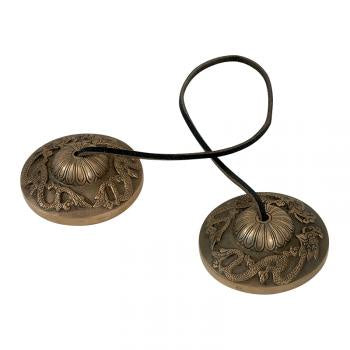 Large Dragon Tibetan Manjira Cymbals 6404