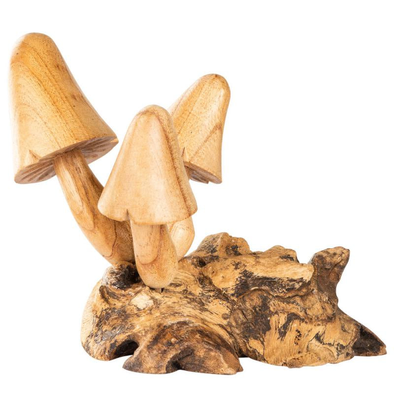 Wooden 3 Mushrooms 64346