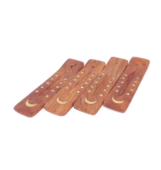UNS - 5" Wood Canoe Incense Burner