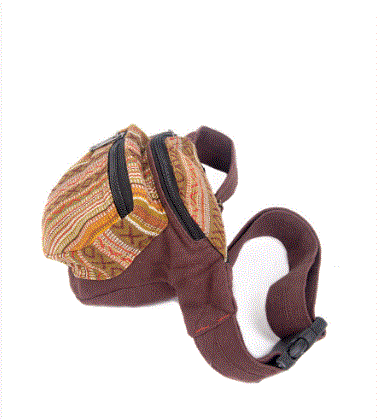 Earth Divas - Stylish Cotton Strip Fanny Pack