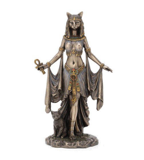 Bastet Egyptian Goddess Of Protection Bronze Statue 77608