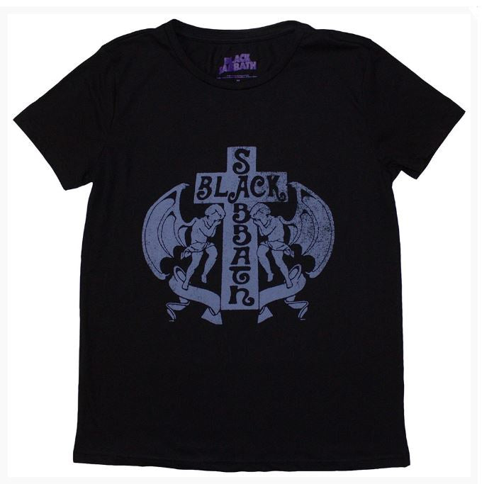 Black Sabbath Ladies T-Shirt - Angels (Black)