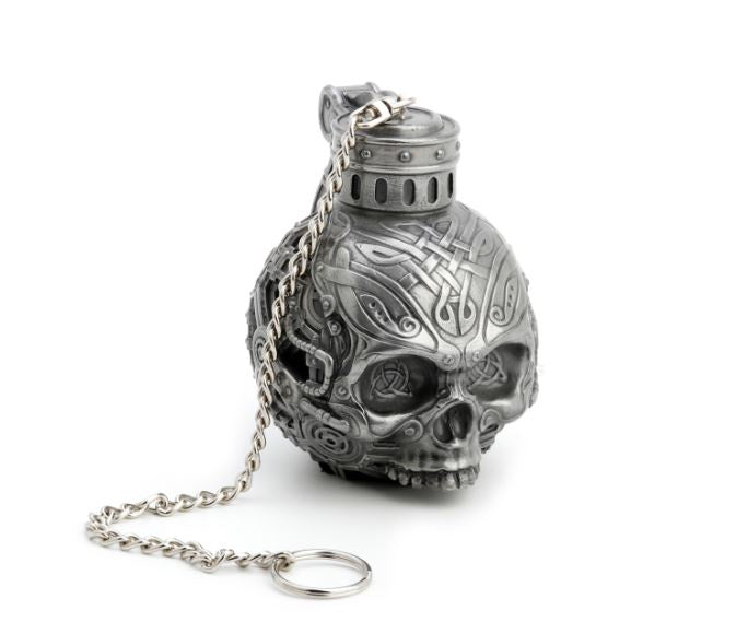 Memento Mori Skull Charm w/Chain 77844