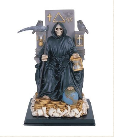 Santa Muerte Wealth Statue