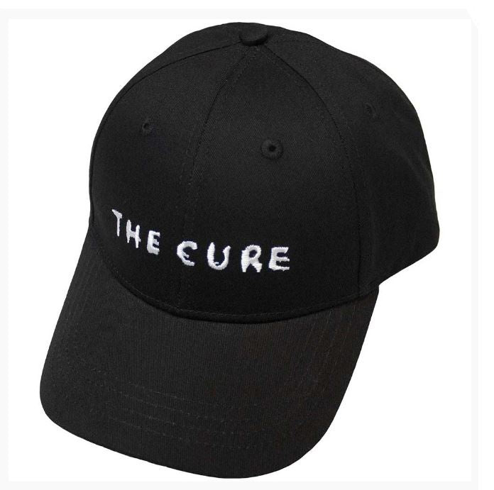 The Cure Unisex Baseball Cap - Text Logo (Black)