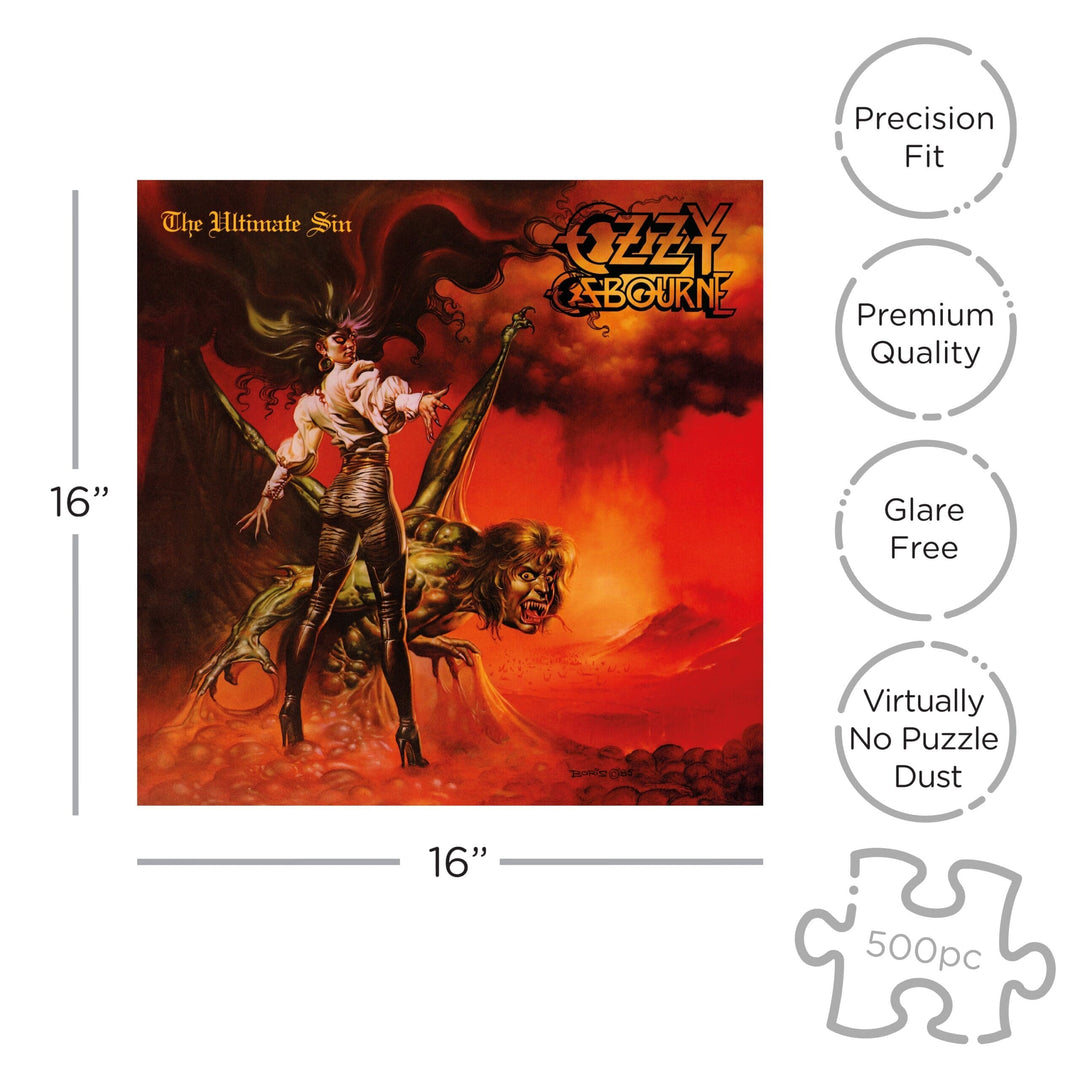 Ozzy Osbourne The Ultimate Sin (500 Piece Jigsaw Puzzle)