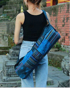 Earth Divas - Stonewashed Cotton w/Patchwork Zip Close Pocket