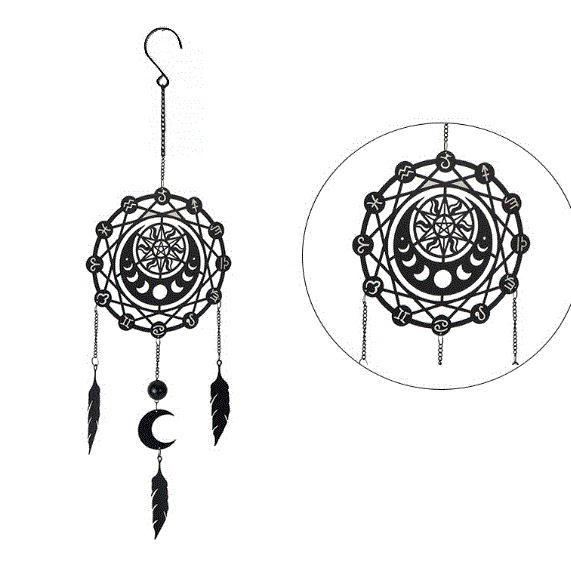 Alchemy Goth - Zodiac Dreamcatcher Hanging Decoration