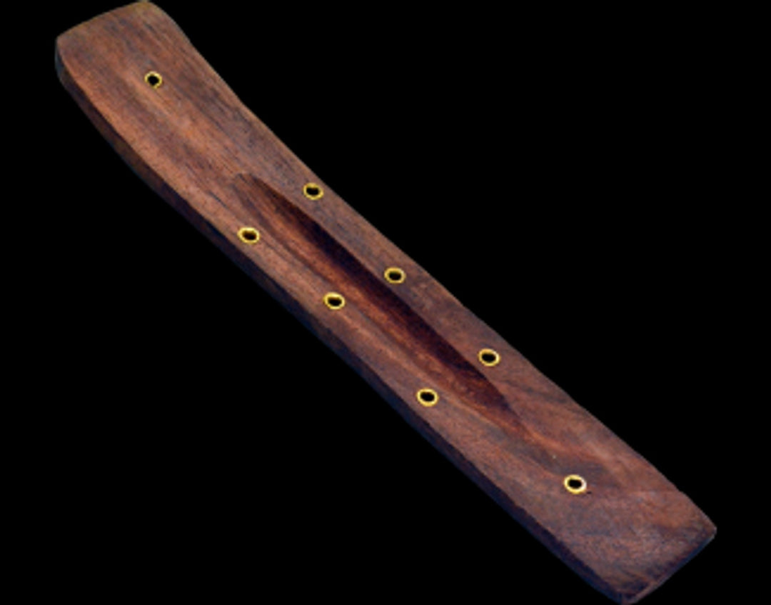 6" Plain Wood Mini Incense Burner