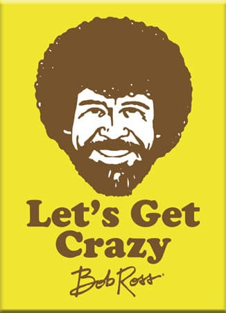 NMR - Bob Ross Crazy Flat Magnet
