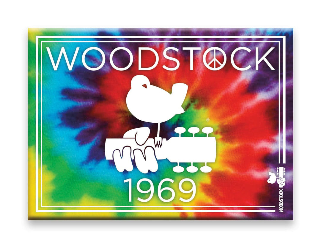 NMR - Woodstock Tie Dye Flat Magnet