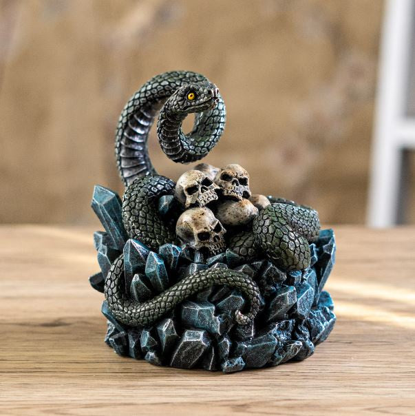 Snake on Mound of Skulls Box 16255
