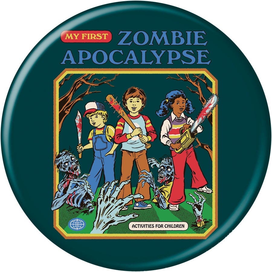 Zombie Apocalypse 3in Pin