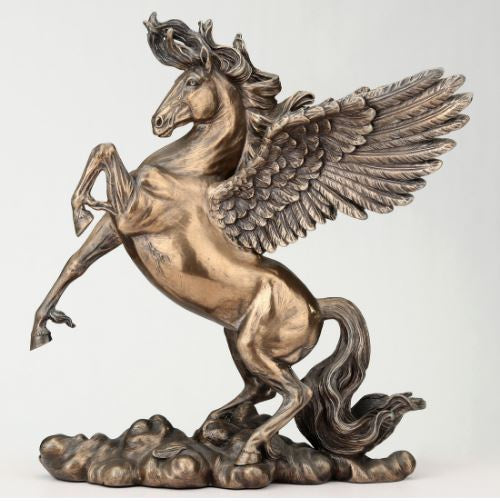 Pegasus Divine Horse Rearing Up Statue 70879